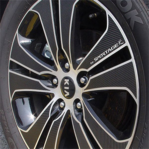 [ Forte sedan (Cerato 2009~13) auto parts ] Carbon Wheel Sticker 15inch 17inch Made in Korea